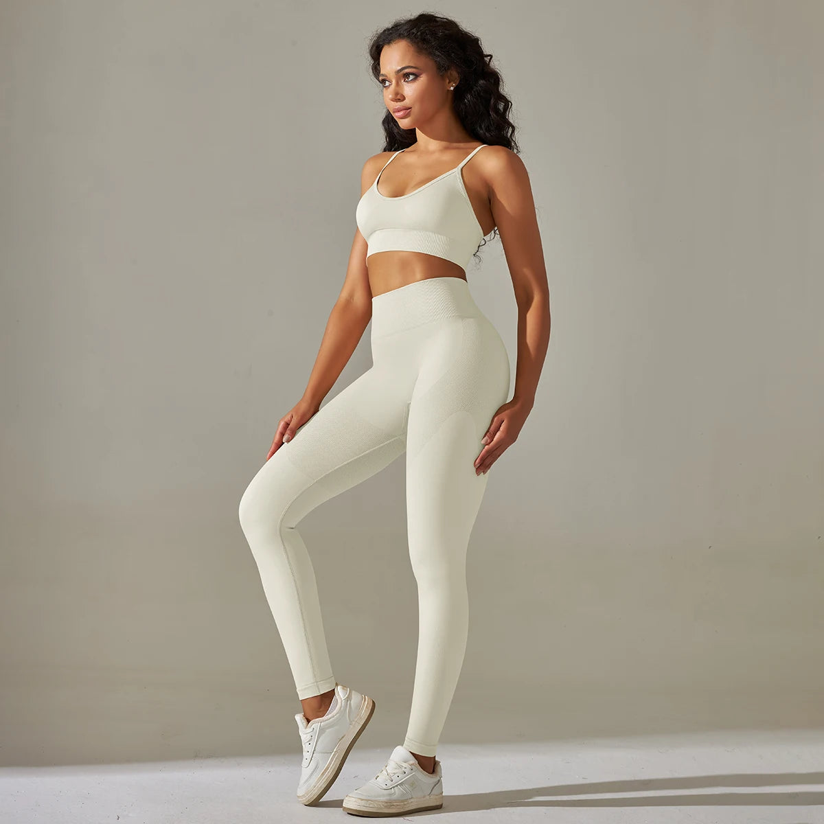 Cadore Motion Set – High-Waist Sculpt Leggings & Square Neck Crop Top