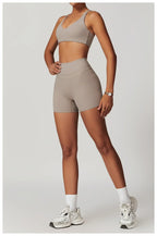 Cadore Seamless Fitness Set – Shorts, Top & Sports Blouse