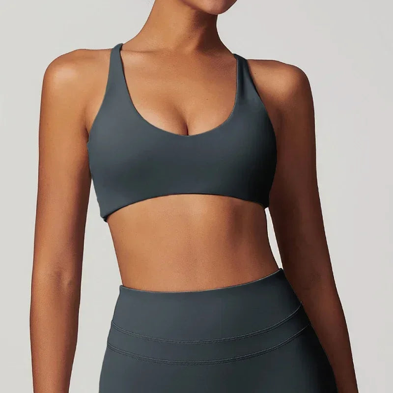 Cadore Seamless Fitness Set – Shorts, Top & Sports Blouse