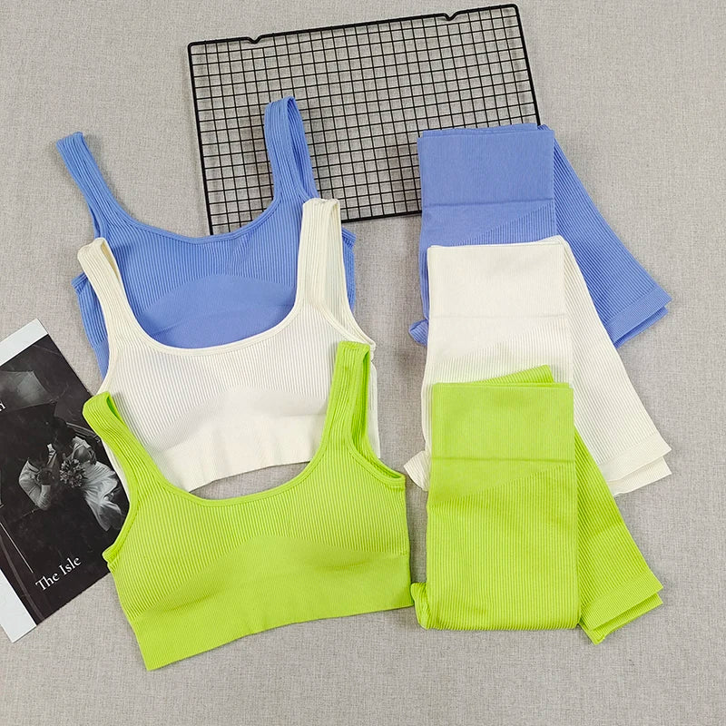 Cadore Peach Lift Set – Sports Bra & High-Rise Leggings