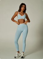 Cadore Contrast Trim Set – Sports Bra & Leggings or Shorts