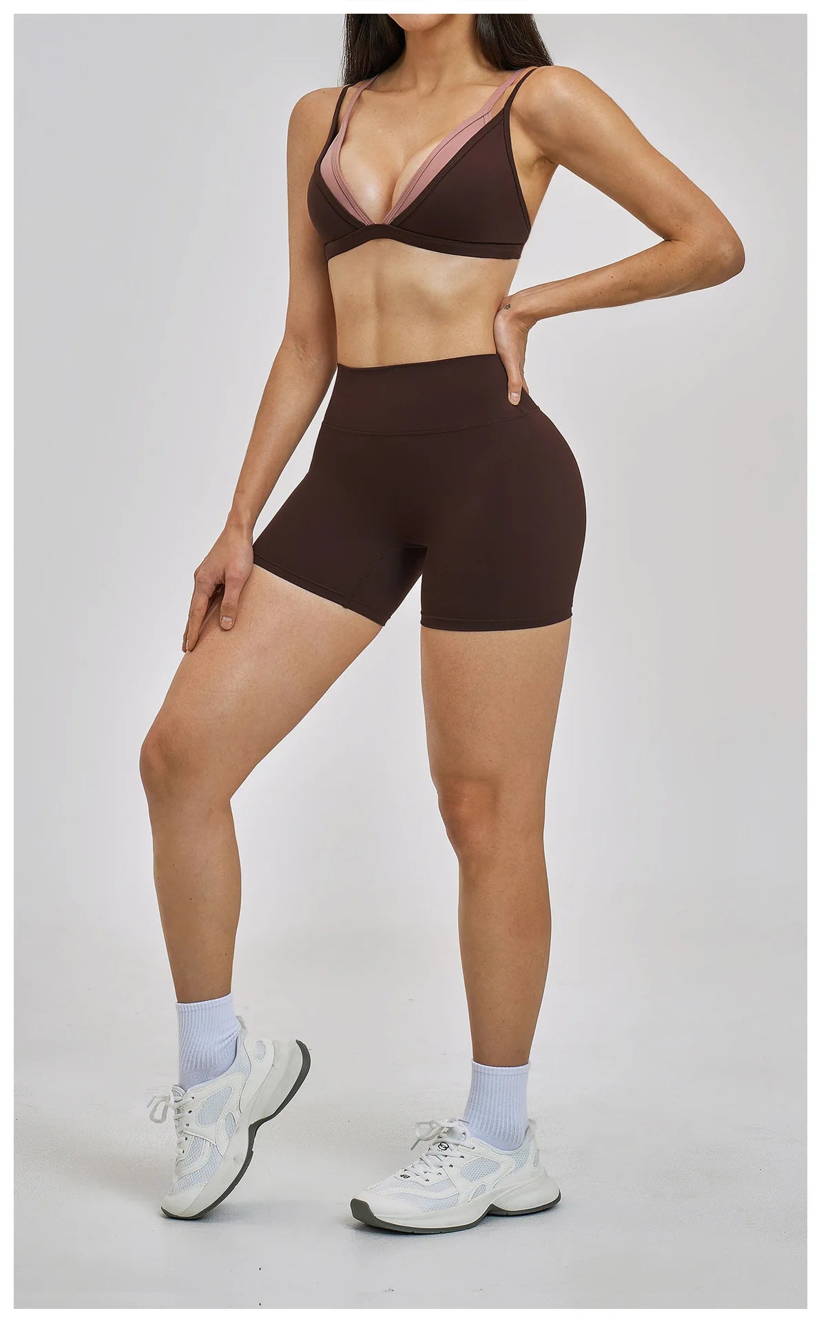 Cadore Seamless Tracksuit – Leggings & Sports Bra 2-Piece Set
