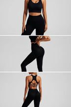 Cadore Motion Seamless Set – Leggings & Backless Crop Top