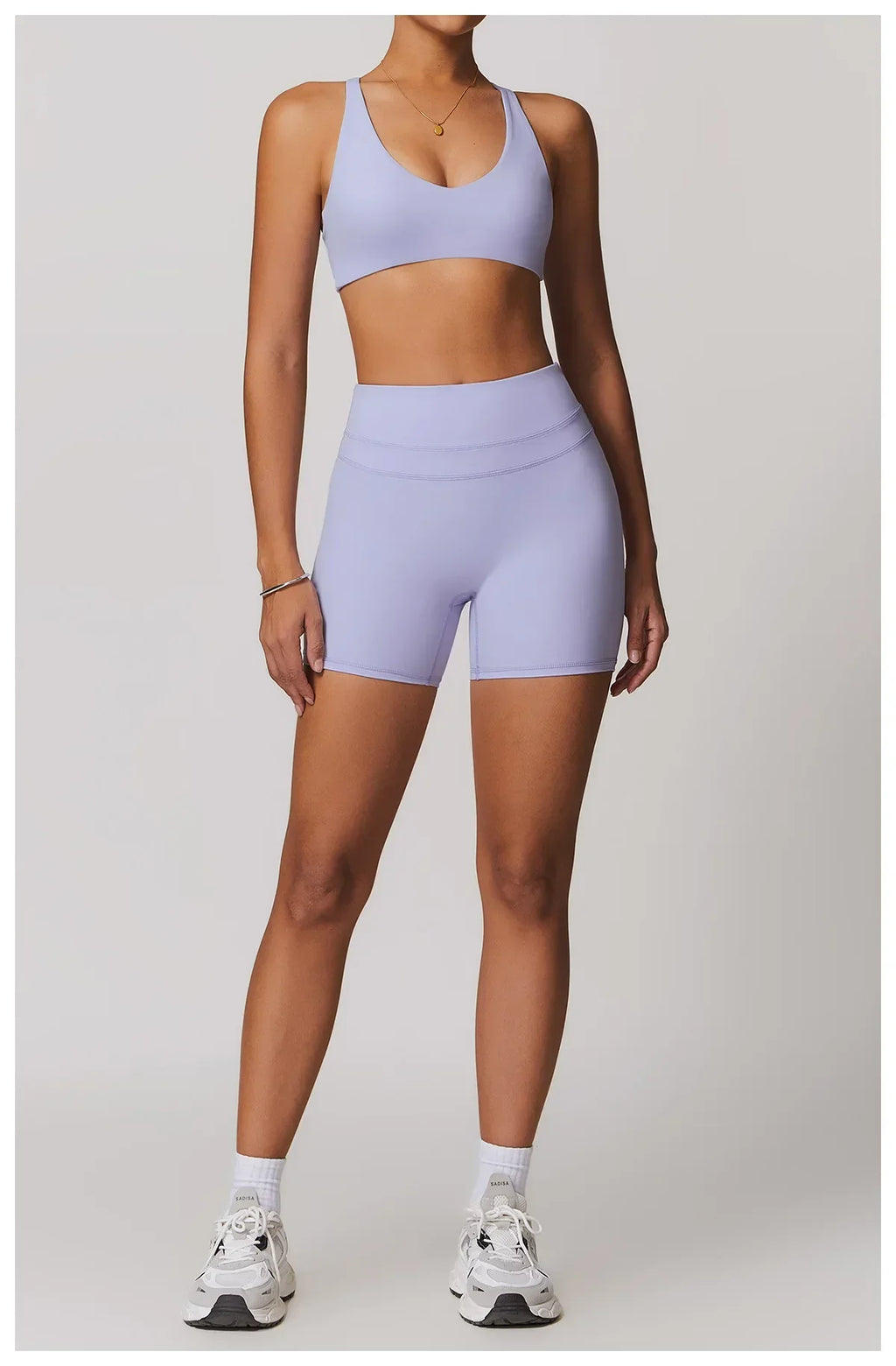 Cadore Seamless Fitness Set – Shorts, Top & Sports Blouse