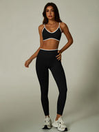 Cadore Contrast Trim Set – Sports Bra & Leggings or Shorts
