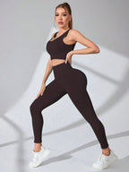 Cadore Cross-Strap Set – Leggings & Sports Bra