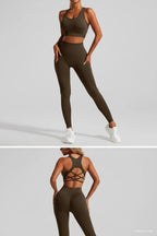 Cadore Motion Seamless Set – Leggings & Backless Crop Top