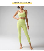 2 Pieces Women's Tracksuit Seamless Yoga Set Workout Sportswear Gym Clothing High Waist Leggings Fitness Sports Suits