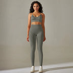 Cadore Motion Set – High-Waist Sculpt Leggings & Square Neck Crop Top
