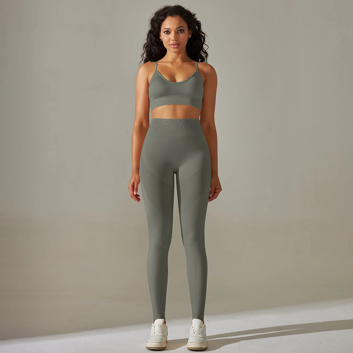 Cadore Motion Set – High-Waist Sculpt Leggings & Square Neck Crop Top